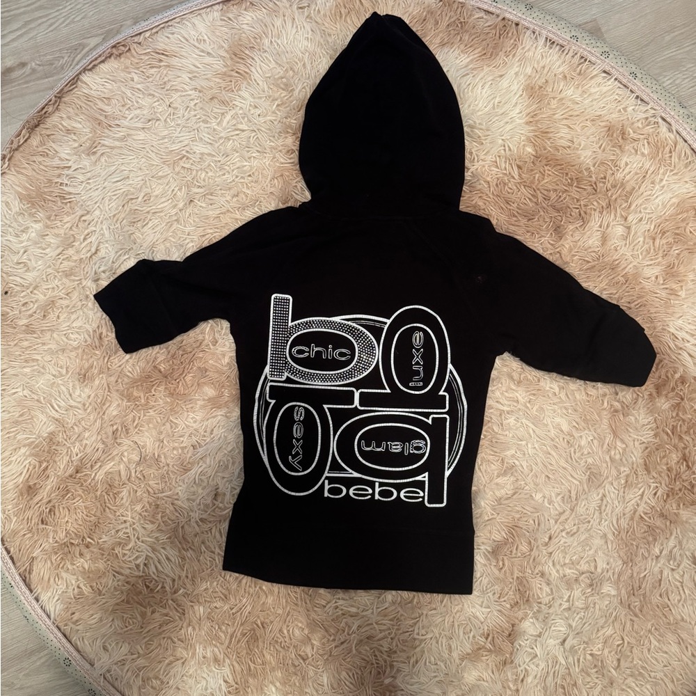 bebe Black Graphic Hoodie